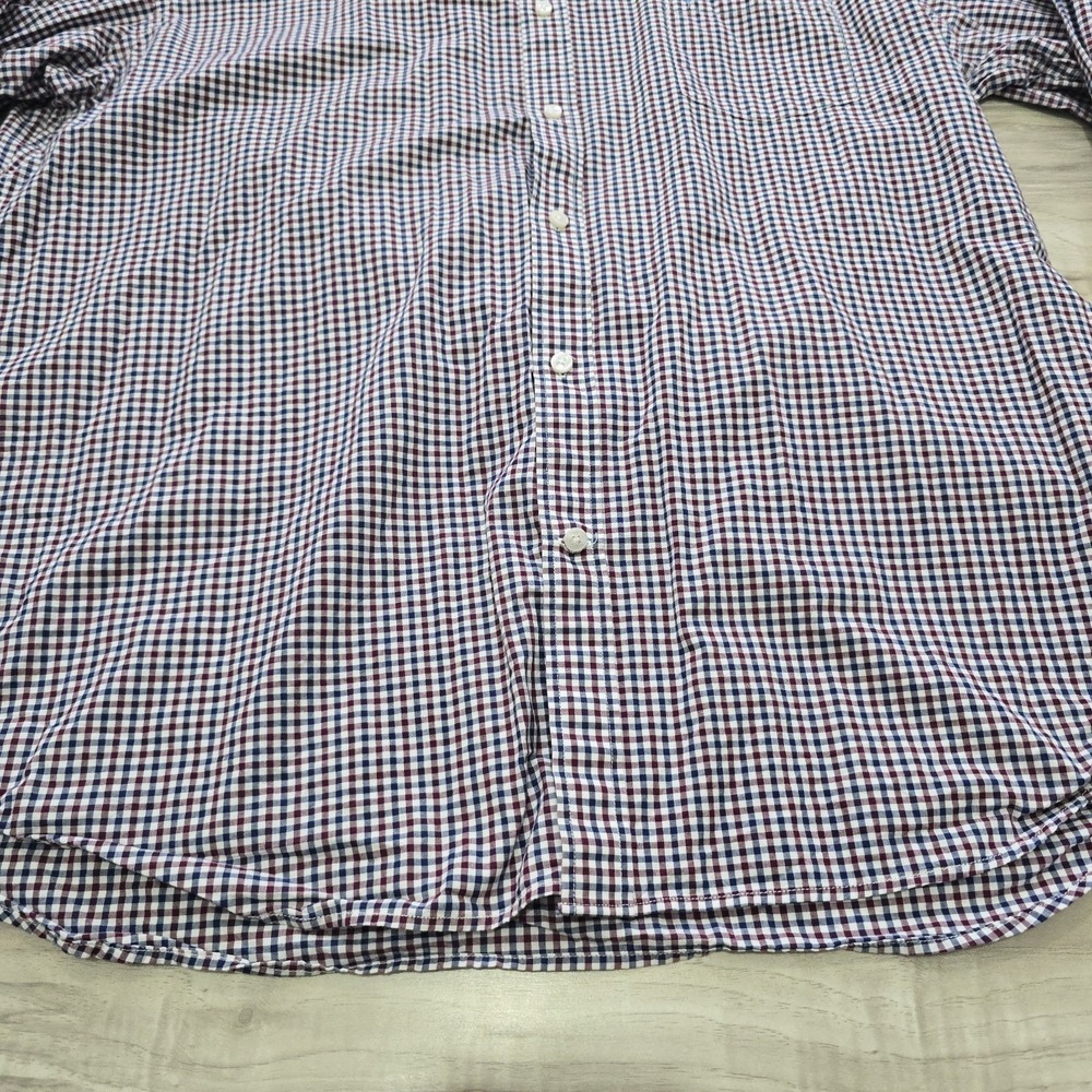 Tailorbyrd Shirt Mens Button Shirt Blue Red Check 2XL - Picture 3 of 11